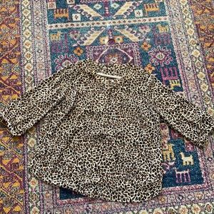 NYDJ Cheetah print blouse